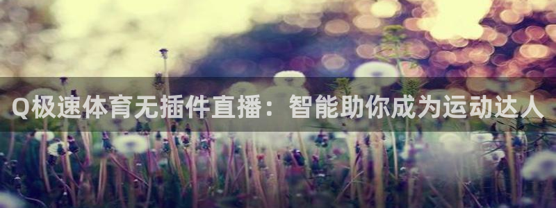 Q极速体育无插件直播：智能助你成为运动达人
