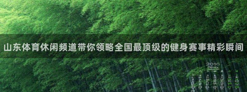 山东体育休闲频道带你领略全国最顶级的健身赛事精彩瞬间
